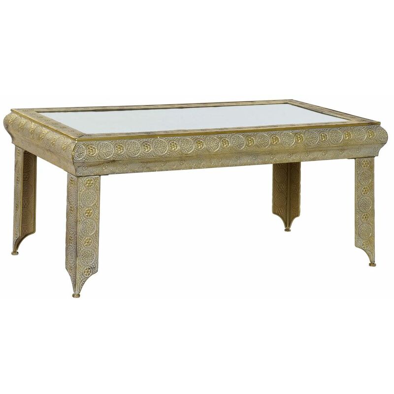 

Mesa auxiliar DKD Home Decor Metal Espejo (105.5 x 55 x 45 cm)