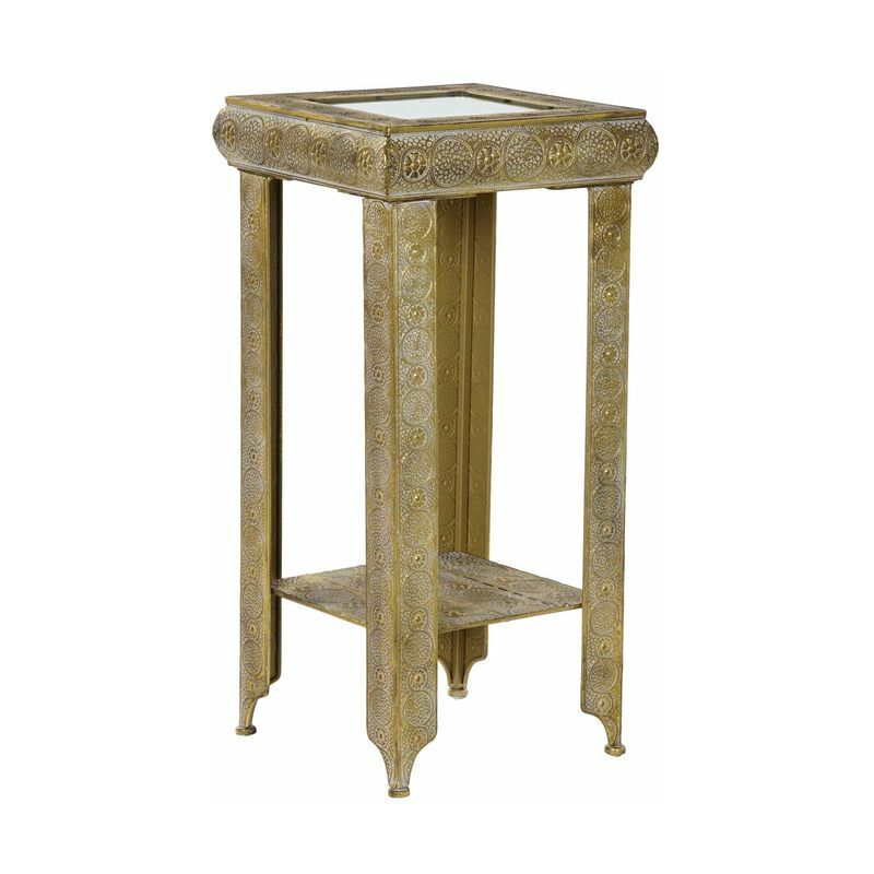 

Mesa auxiliar DKD Home Decor Metal Espejo (32 x 32 x 65 cm)