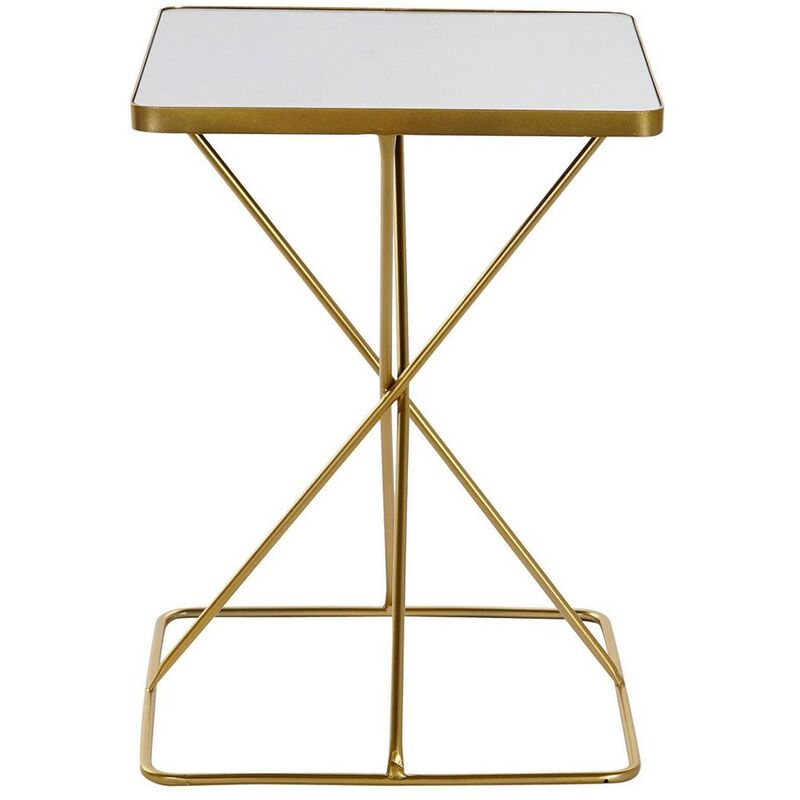 

Mesa Auxiliar DKD Home Decor Metal Espejo (40 x 40 x 55 cm)
