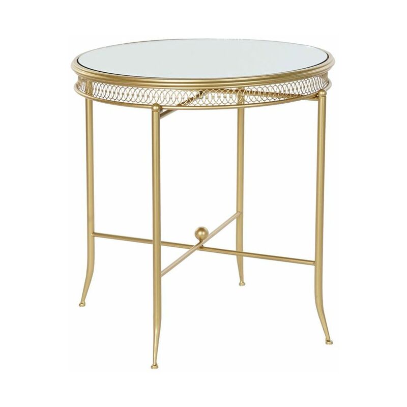 

Mesa auxiliar DKD Home Decor Metal Espejo (56 x 56 x 56 cm)