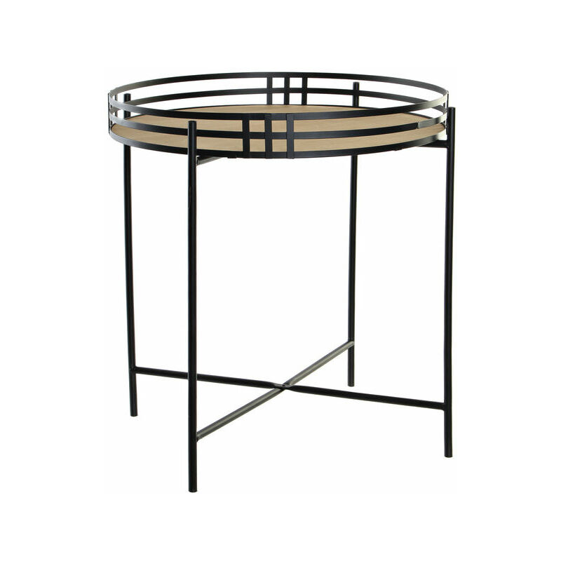 

Mesa auxiliar DKD Home Decor Negro Metal Madera MDF (45 x 45 x 47 cm)