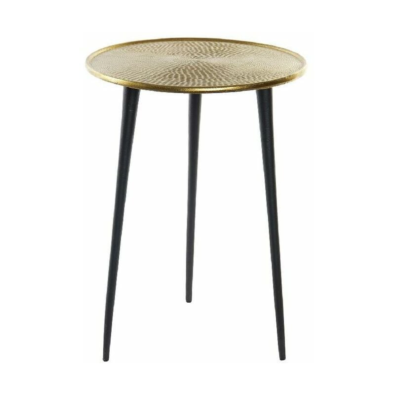 

Mesa auxiliar DKD Home Decor Negro Aluminio Dorado (38 x 38 x 56 cm)