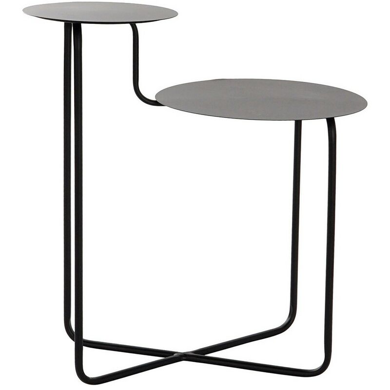 

Mesa auxiliar DKD Home Decor Negro Metal (57 x 35 x 60 cm)