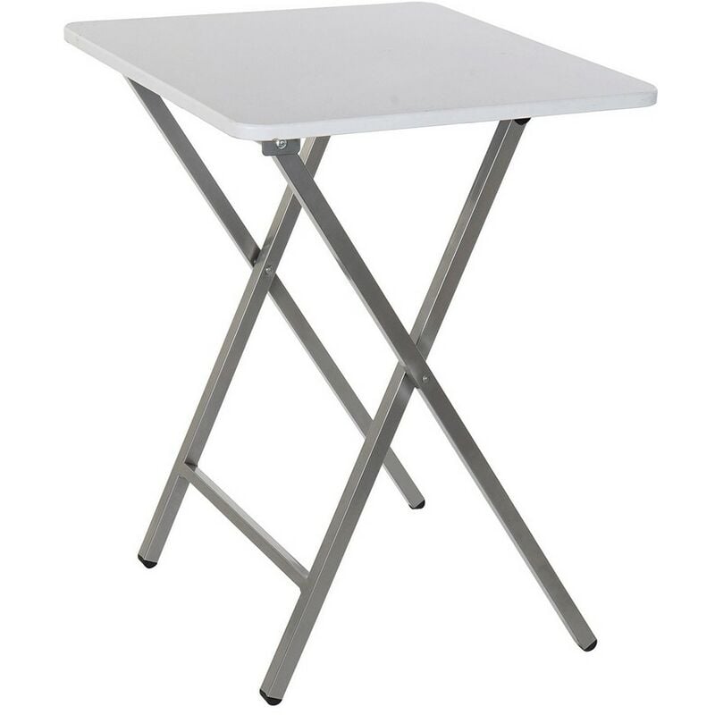 

Mesa Auxiliar DKD Home Decor Plegable Blanca Metal Madera MDF (48 x 48 x 66 cm)