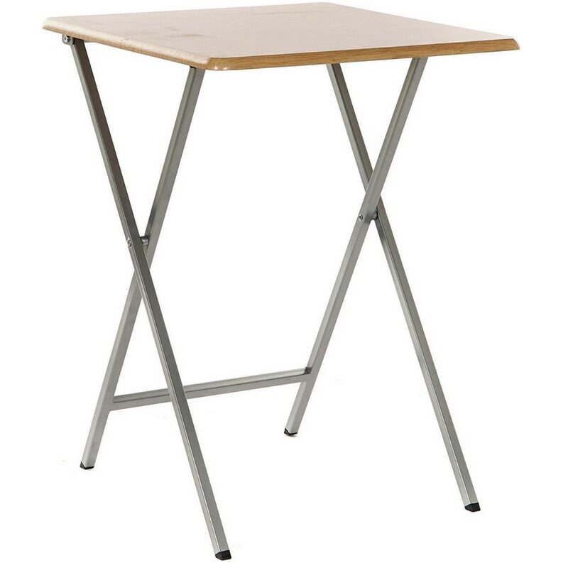 

BHD - Mesa Auxiliar DKD Home Decor Plegable Metal Madera MDF (48 x 48 x 66 cm)
