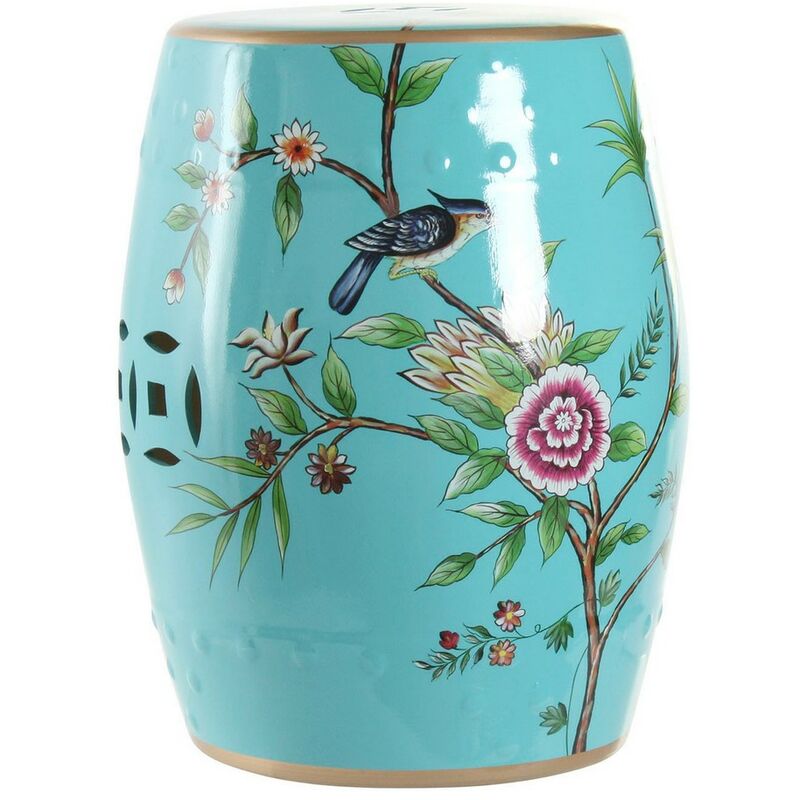 

Mesa auxiliar dkd home decor porcelana pájaros (35 x 35 x 45 cm) Rogal