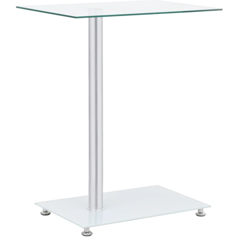 

Mesa auxiliar en U vidrio templado transparente 45x30x58 cm