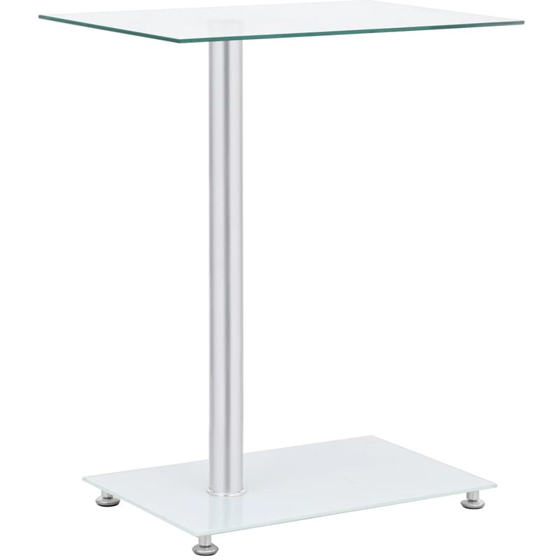 

Mesa auxiliar en U vidrio templado transparente 45x30x58 cm - Transparente