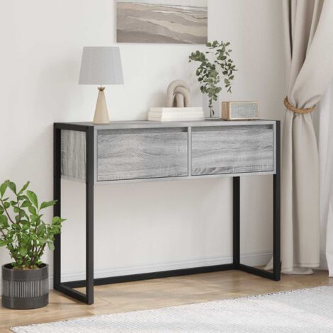 Mesa Auxiliar Gris 100 x 36 x 75 cm Madera contrachapada