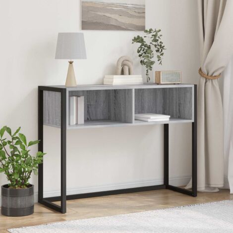 Mesa Auxiliar Gris 100 x 36 x 75 cm Madera contrachapada