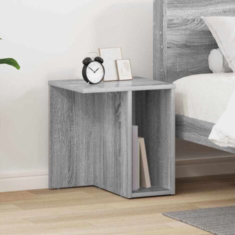 Mesa Auxiliar Gris 37 x 32 x 40 cm Madera de ingeniería