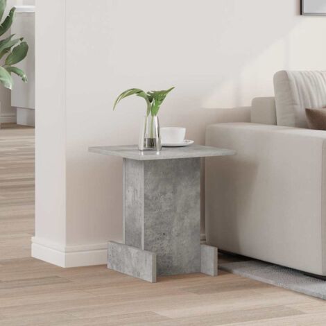 Mesa Auxiliar Gris Concreto 35,5 x 35 x 40 cm