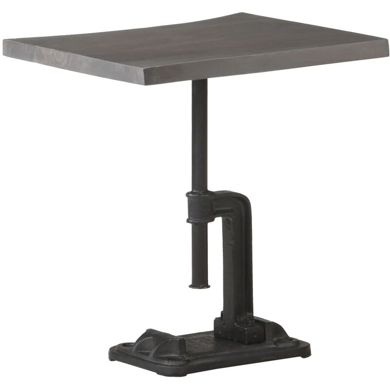 

Mesa auxiliar madera acacia y hierro fundido gris 45x35x48 cm