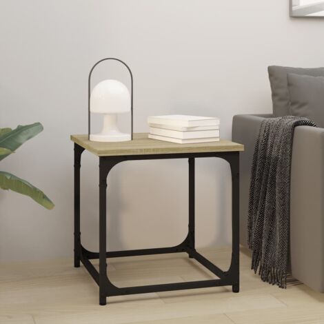 Mesa auxiliar madera contrachapada roble  40x40x40 cm