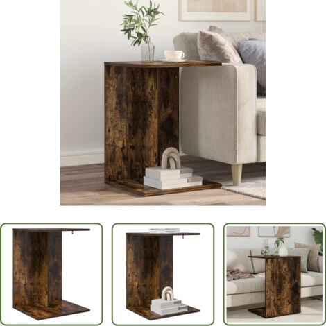 Mesa auxiliar -  Mesa lateral Roble ahumado 45 x 40 x 62,5 cm
