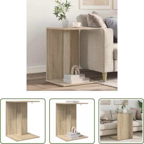 Mesa auxiliar -  Mesa lateral Roble Sonoma 45 x 40 x 62,5 cm