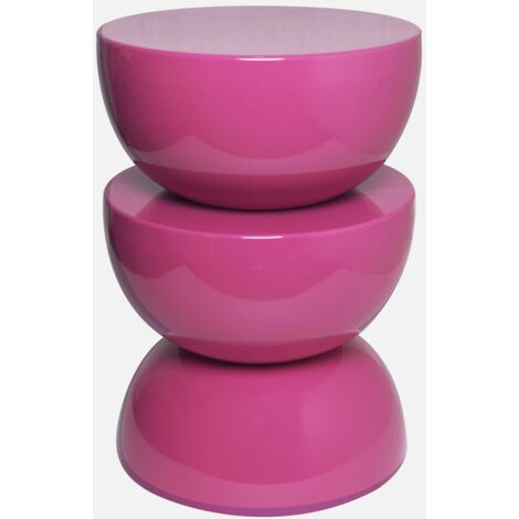 Mesa auxiliar, mesita metal efecto glassy
