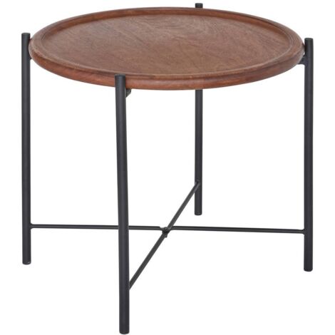 Mesa auxiliar Metsa marrón 42,5x42,5x41cm - Atmosphera créateur d'intérieur