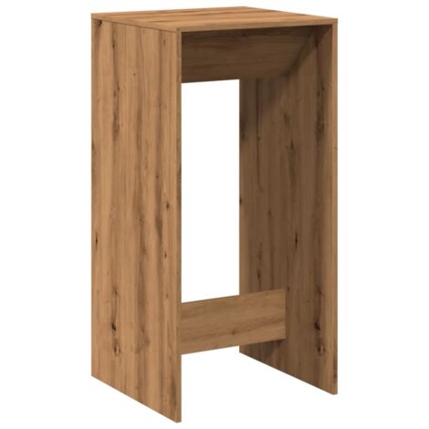 Mesa auxiliar multifuncional mesa alta 51 x 50 x 103,5 cm madera de ingeniería color roble DEC036427