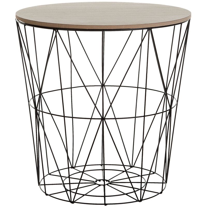 

Mesa auxiliar negro/madera clara LANARK