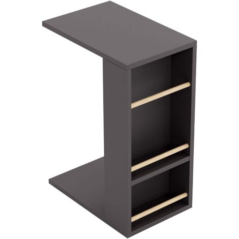Mesa auxiliar para portátil 44 x 29 x 65 cm negra 030010963