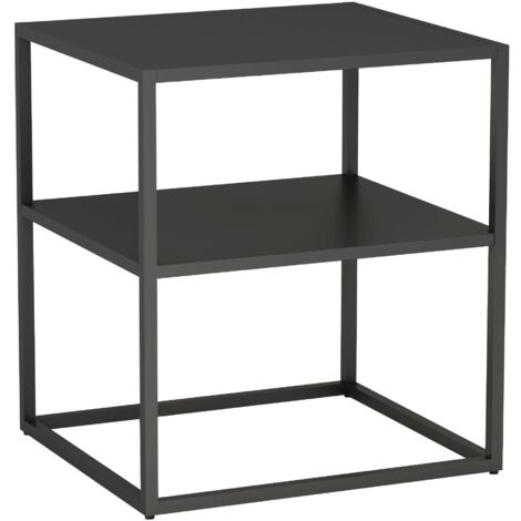 Mesa auxiliar para salón 505 x 45 x 40 cm acero negro 030008632