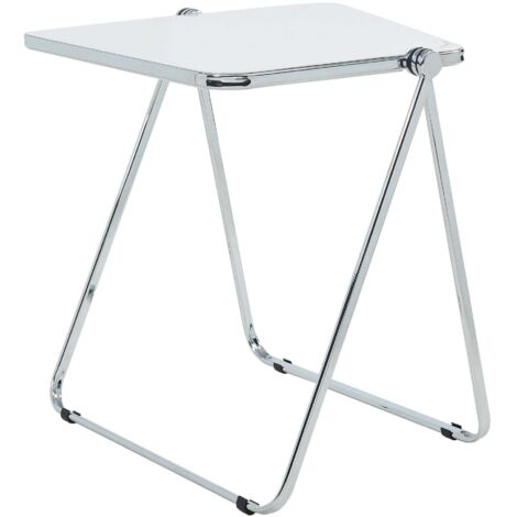 Mesa auxiliar plegable 70 x 49 x 68 cm blanca 030010944