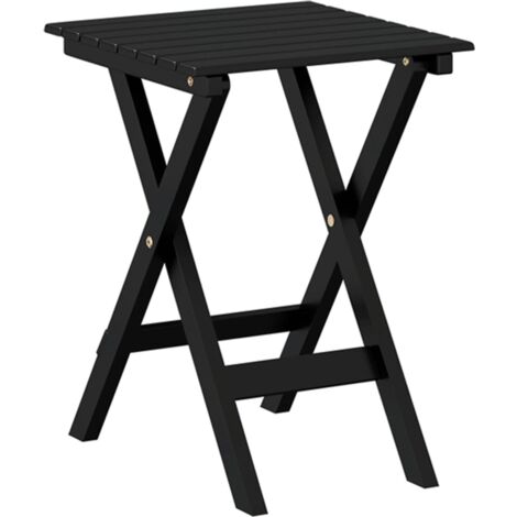 Mesa auxiliar plegable madera maciza de álamo negro vidaXL