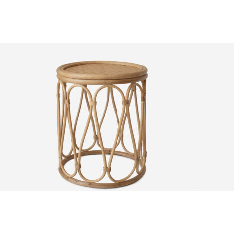 MESA AUXILIAR RATAN Ø40X50CM