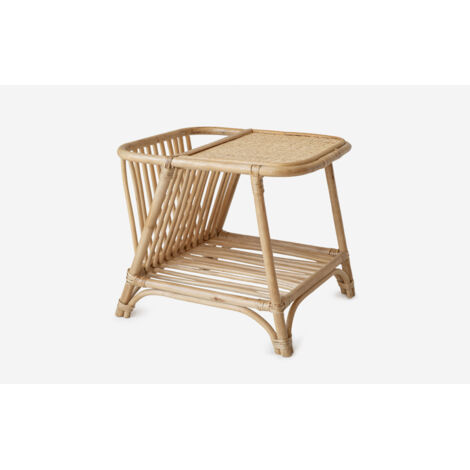 MESA AUXILIAR RATAN REVISTERO 40X40X45CM