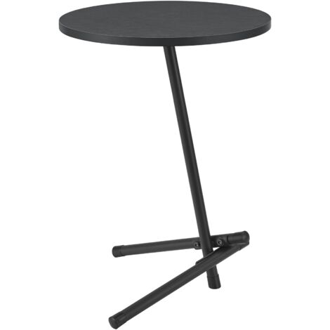 Mesa auxiliar redonda 55 x 40 cm negro 030008643