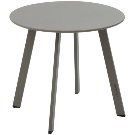 Mesa auxiliar redonda de jardín Saona 50 x 45cm en acero  - Hespéride
