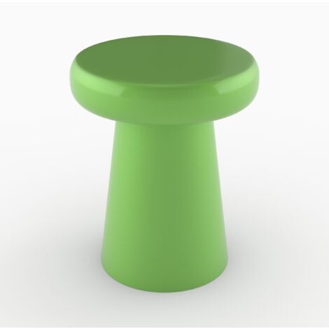 Mesa auxiliar redonda de metal verde - Anouk