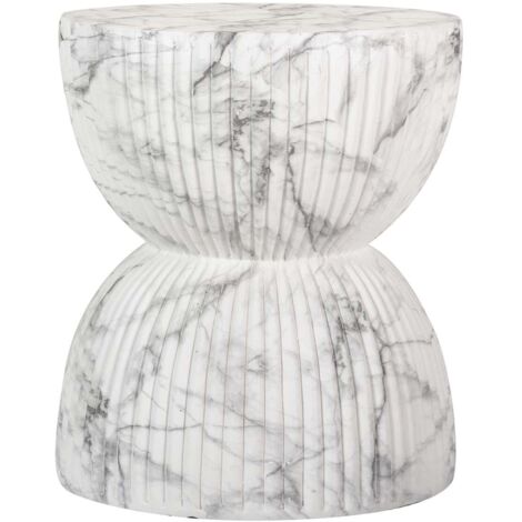 Mesa Auxiliar Taburete Blanco Sedit 38X38X46 Cm