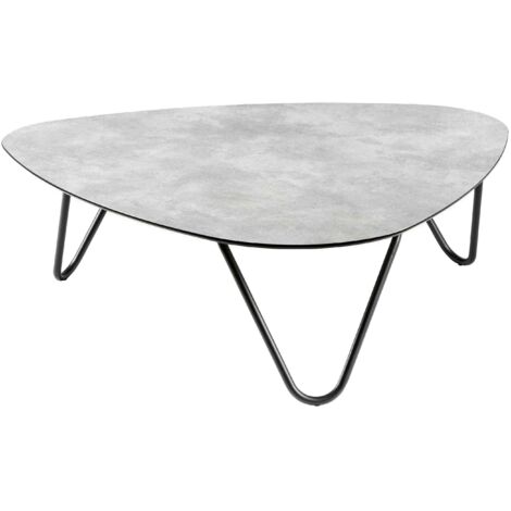 Mesa Baja COCOON ALLURE 96 x 102 cm LaFuma LFM2717 Ciment/Noir