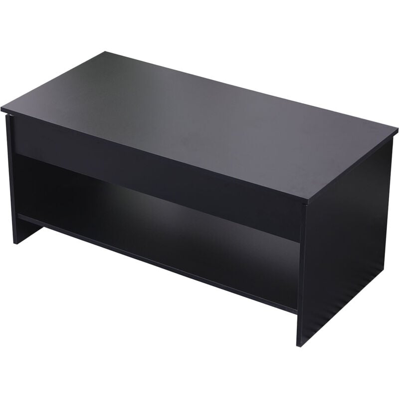 

Happy Garden - Mesa baja HEDDA con tapa elevable negra