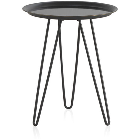 Mesa Baja De Metal Con Tapa De Metal