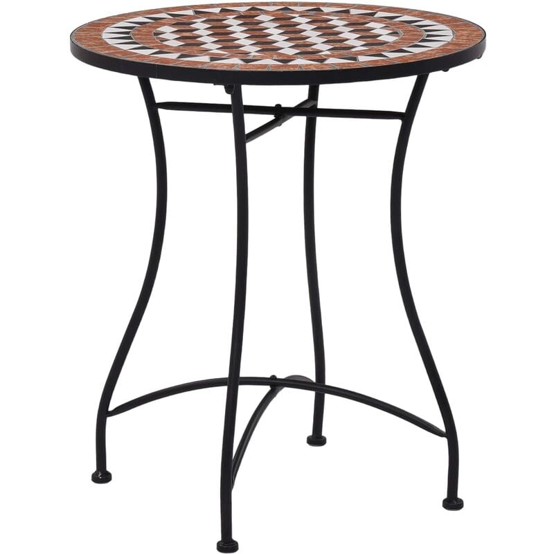 

Mesa bistró de mosaico cerámica marrón 60 cm - Marrón
