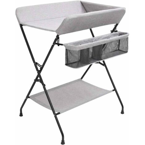 Mesa cambiadora hierro gris claro