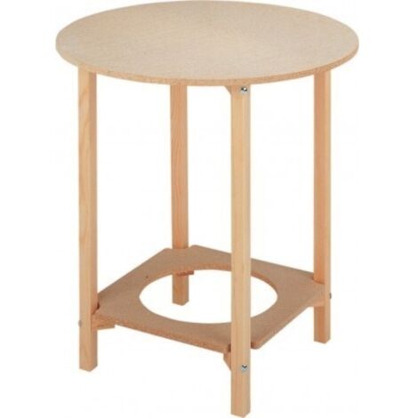 CARPINTERIA CLIMENT Mesa Camilla 80Cm Con Agujero Climent Madera C80