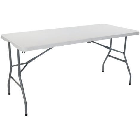 7H DAYRON Mesa Catering y Camping Plegable Portátil Rectangular 122cm, 150cm, 180cm, 240cm , Dayron , Mesa Multiusos: Camping, Eventos en Espacios Exteriores o Interiores , Mesa Resina y Patas Acero