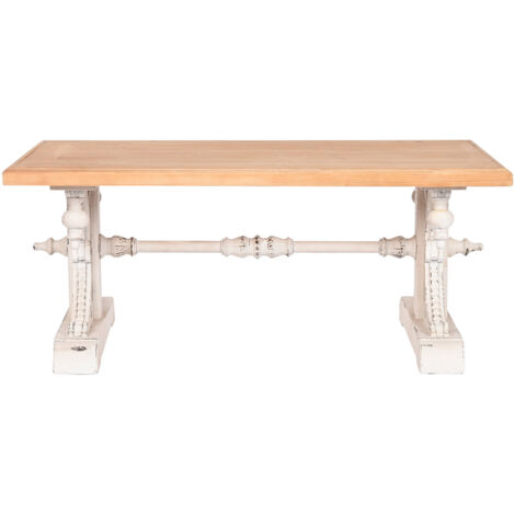 Mesa Centro Abeto Mdf 110X65X46 Decape Blanco