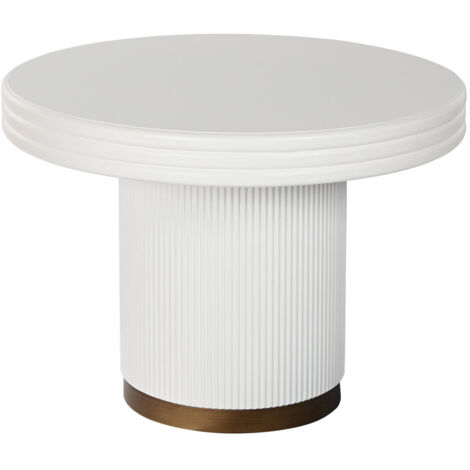 Mesa Centro Abeto Mdf 70X70X52 Blanco