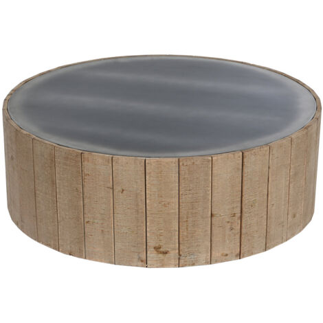 Mesa Centro Abeto Mdf 90X90X30 Natural