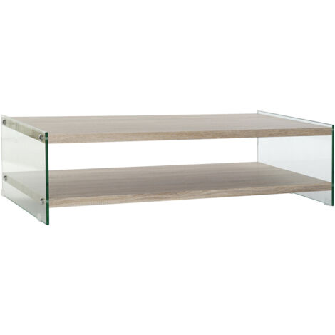 Mesa Centro Cristal Mdf 130X65X35,5 Templado MB179586