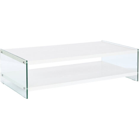 Mesa Centro Cristal Mdf 130X65X35,5 Templado MB207702