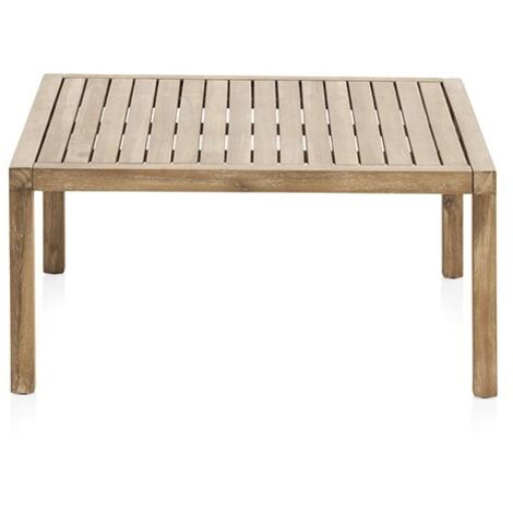 Mesa Centro De Madera De Acacia Con Cojines Coleccion Legno