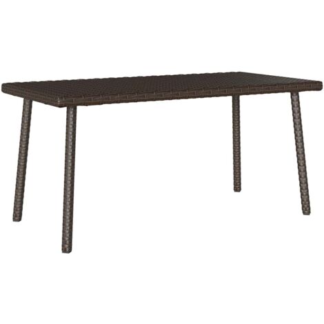 Mesa centro jardín rectangular marrón 80x40x37 cm vidaXL