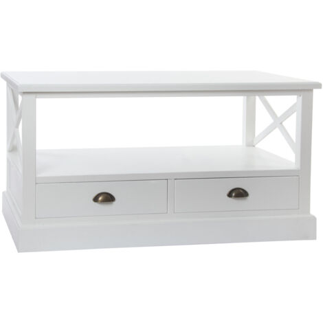 Mesa Centro Madera 108X48X56,5 Blanco MB196125
