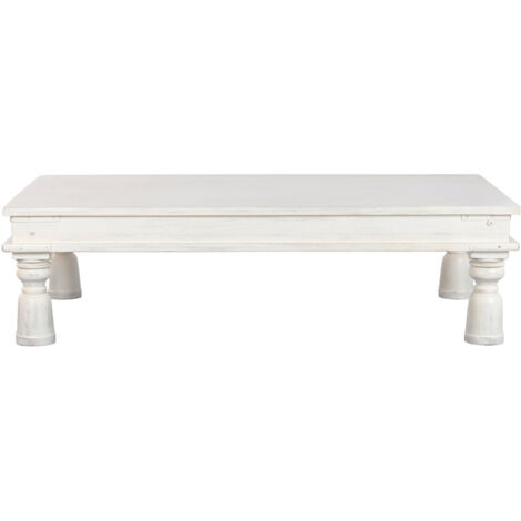 Mesa Centro Madera 170X102X47 Decape Blanco
